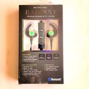 Wireless Earbuds W/ In-line Mic